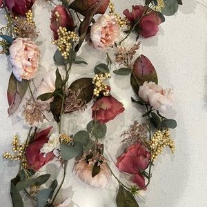 Fall rose garland - 2 total